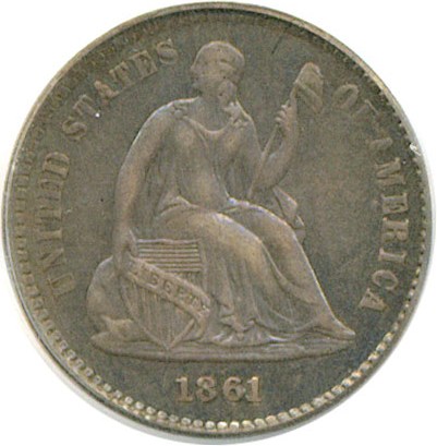 image for: 1861/0 H10c  PCGS AU50