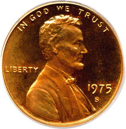 image for: 1975-S 1c  PCGS Proof 67 RD Cameo
