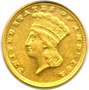image for: 1858-D G$1 PCGS MS61