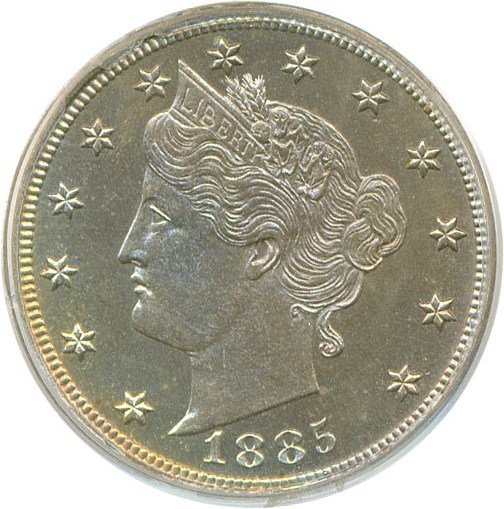 image for: 1885 5c  PCGS Proof 65 * Color *