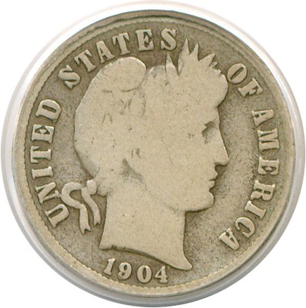 image for: 1904-S 10c  PCGS Good-4