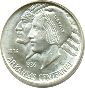 image for: 1935-D 50c Arkansas PCGS MS65