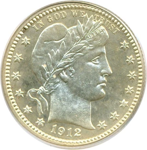 image for: 1912 25c PCGS Proof 65