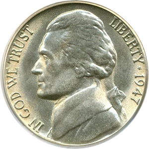 image for: 1947-S 5c PCGS MS66 ex: Omaha Bank Hoard