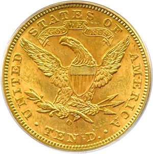 image for: 1893-O $10 PCGS MS62