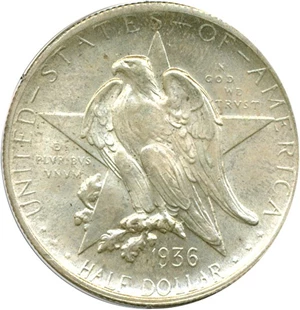 image for: 1936 50c Texas PCGS MS65