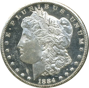 image for: 1884-CC $1 GSA Hoard/NGC MS63 DMPL