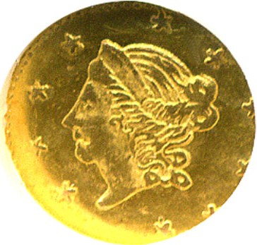 image for: Cal Gold: 1868 50c BG-1008 NGC MS63 