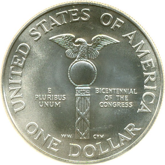 image for: 1989-D $1 Congress NGC MS69 