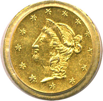 image for: Cal Gold: 1870 50c BG-1047 PCGS AU55 