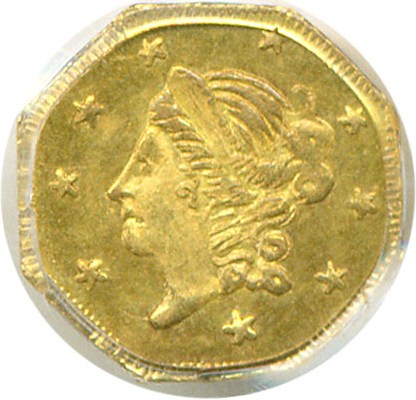 image for: Cal Gold: 1871 50c BG-911 PCGS MS63 