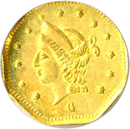 image for: Cal Gold: 1869 50c BG-919 ICG AU58 (BG-919) 