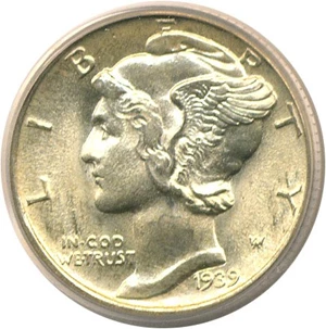 image for: 1939 10c PCGS MS66