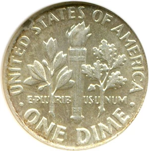 image for: 1964 10c ANACS AU55 Details (Scratched)