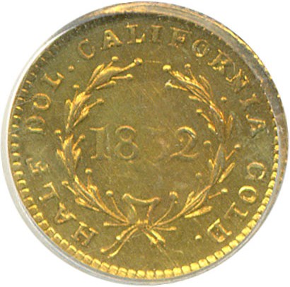 image for: Cal Gold: 1852 50c BG-401 PCGS MS61 