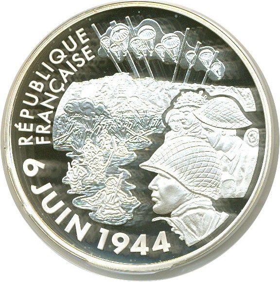 image for: France: 2004 1.5 Euros PCGS PR69 - 60th Anniversary of the D-Day Landing