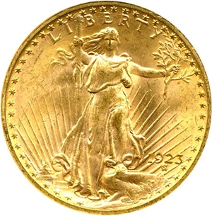 image for: 1923 $20 NGC MS64