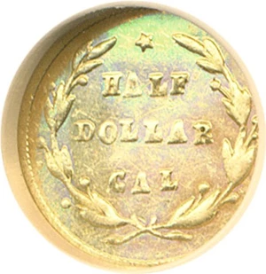 image for: Cal Gold: 1871 50c BG-1027 NGC MS61 PL
