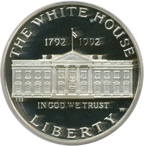 image for: 1992-W $1 White House PCGS Proof 68 DCameo