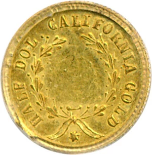 image for: Cal Gold: 1854 50c BG-431 PCGS AU58