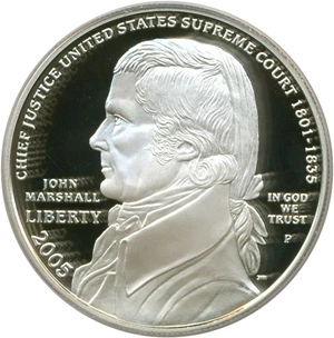 image for: 2005-P $1 Marshall PCGS Proof 69 DCameo