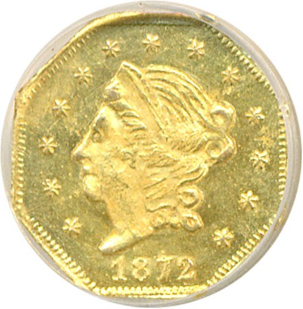 image for: Cal Gold: 1872 50c BG-913 NGC MS64 