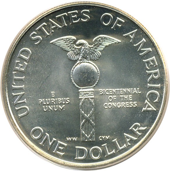image for: 1989-D $1 Congress PCGS MS69 
