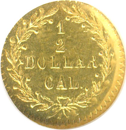 image for: Cal Gold: 1875/3 50c BG-1058 NGC MS62 PL 