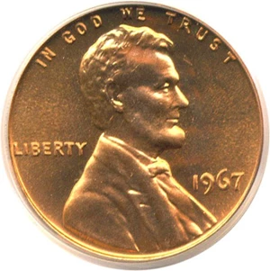 image for: 1967 1c SMS PCGS MS67 RD
