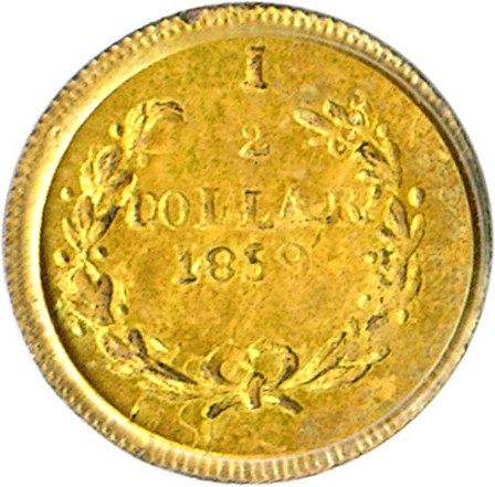 image for: Cal Gold: 1859 50c BG-1002 PCGS MS63 