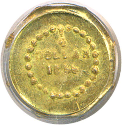 image for: Cal Gold: 1856 25c BG-107 PCGS MS64 