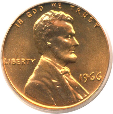 image for: 1966 1c SMS PCGS MS67 RD