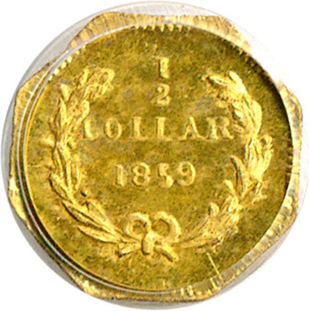 image for: Cal Gold: 1859 50c BG-902 PCGS MS63 