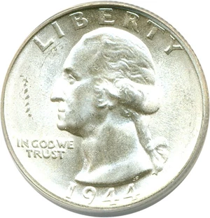 image for: 1944-S 25c ANACS MS63 (DDO-001, FS-101)