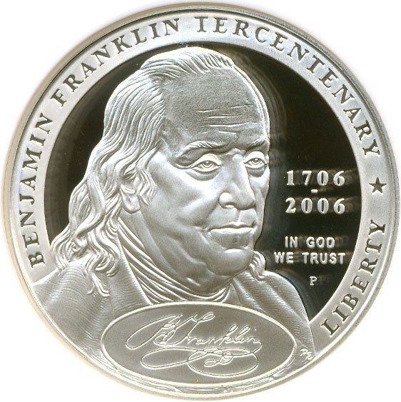 image for: 2006-P $1 Ben Franklin-Founding Father NGC Proof 69 UCameo