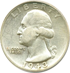 image for: 1943-S 25c ANACS VF30 Details (Scratched, DDO-1, FS-101)