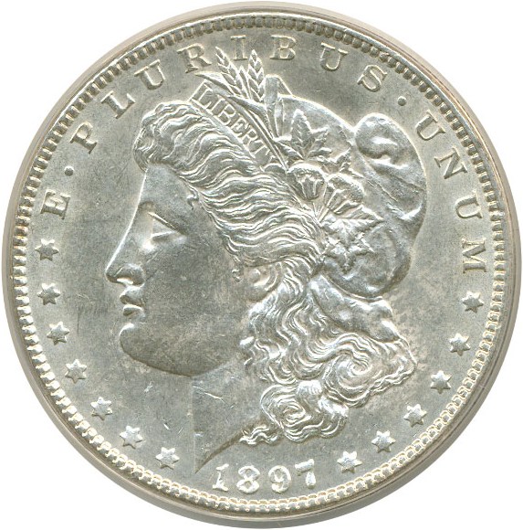 image for: Top 100 VAM: 1897 $1 VAM 6A  ANACS MS60 