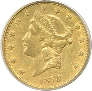 image for: 1878-S $20 PCGS XF45