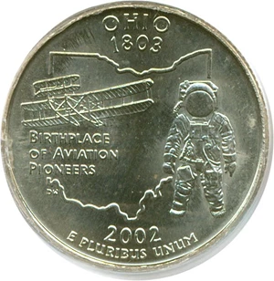 image for: 2002-P 25c Ohio PCGS MS67