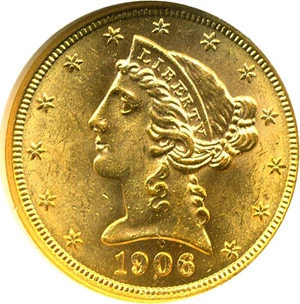 image for: 1906-S $5 NGC MS62