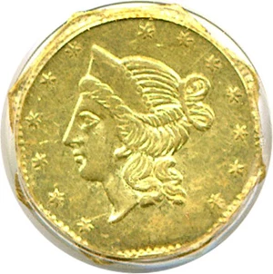 image for: Cal Gold: 1853 $1 BG-530 PCGS AU58