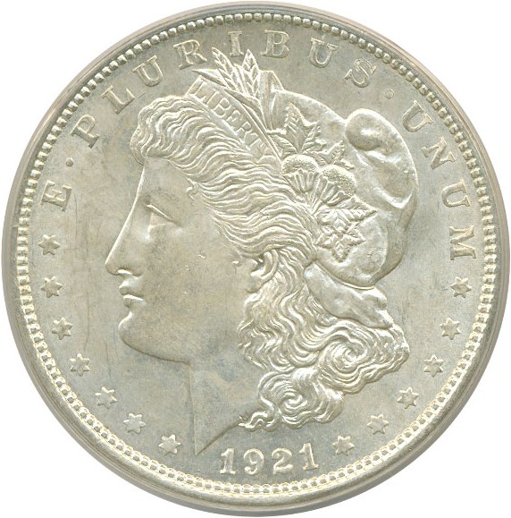image for: 1921-D $1 VAM 1AA  ANACS AU58 