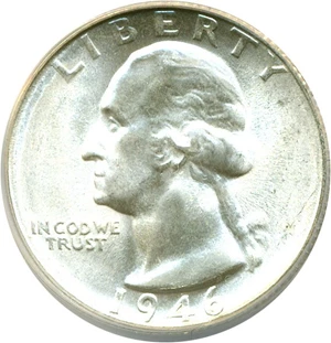 image for: 1946-S/S 25c ANACS MS65 (RPM-2, FS-501)