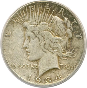 image for: 1934-S $1 PCGS VF30
