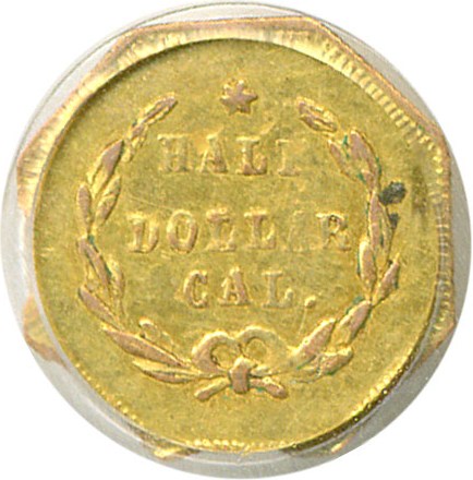 image for: Cal Gold: 1873 50c BG-915 PCGS AU53 
