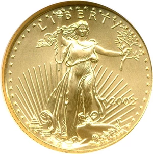 image for: 2002 $10 Gold Eagle NGC MS69