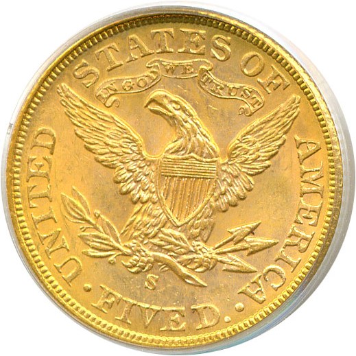 image for: 1900-S $5  PCGS MS63 