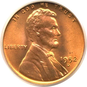 image for: 1952-D 1c PCGS MS66 RD