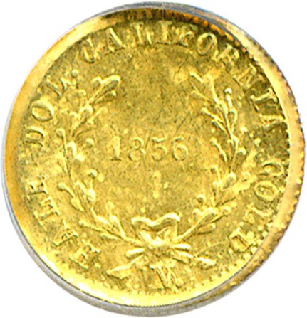 image for: Cal Gold: 1856 50c BG-434 PCGS MS61 