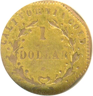image for: Cal Gold: 1875 $1 BG-1127 NGC XF40
